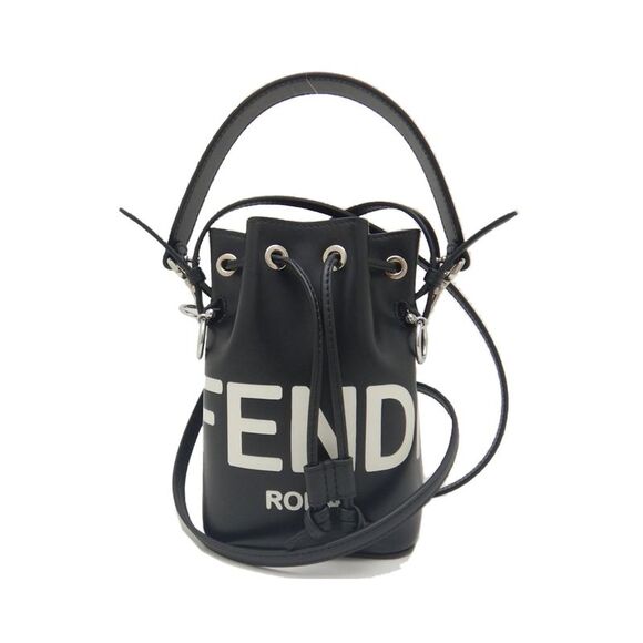 Fendi Handbags - Pre Loved Fendi Roma Bucket Bag in Black Leather